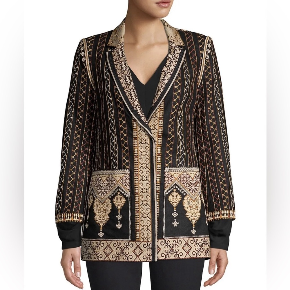 SOLD Kobi Halperin Alynn Jacket Embroidered Linen-Blend blazer NWT $800